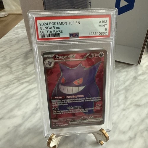 2024 POKEMON TEF EN-TEMPORAL FORCES ULTRA RARE #193 GENGAR EX PSA 9
