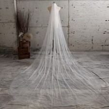 Handmade Pearls Veil Bridal Veil Cathedral Veil Detachable Bridal Veil