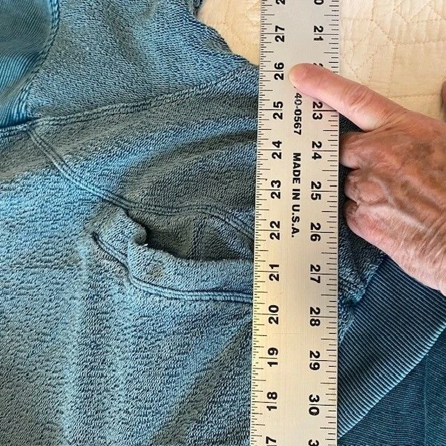 Out From Under Urban Outfitters M/L Teal Blue Terry Cardigan Slouchy Stretchy - Image 4 of 4