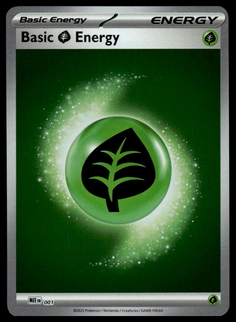 Basic Grass Energy #1 Mega Evolution Energies Near Mint or Better - Pokemon Card