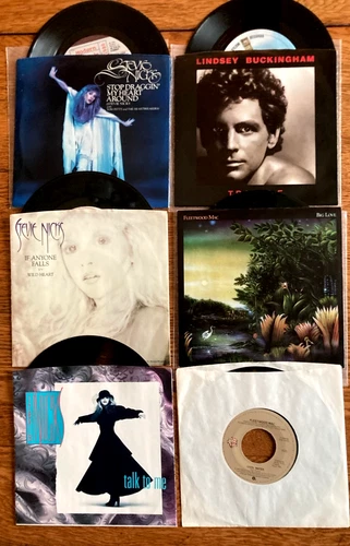 Fleetwood Mac Stevie Knicks lot of 6 US 45 single vinyl records Picture Sleeve