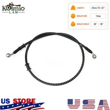Motorcycle Brake Line Clutch Oil Hose Brake Pipe Cable Black 60cm 23.62-inch