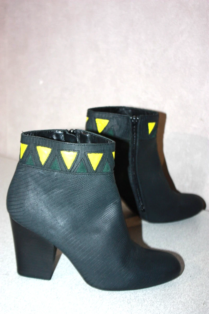 Bottines MINELI Pointues Style Santiag - Pointure 37, Couleur Bordeaux, Cuir - TBE