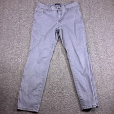 Buffalo David Bitton Skinny Jeans Womens 8/29 Gray Ankle Grazer Mid-Rise