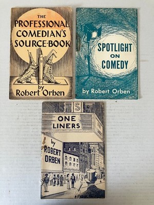 Robert Orben 3-Book Lot: Comedian's Source-Book Spotlight On Comedy One Liners
