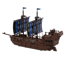 Medieval Style Pirate Ship Boat 1320 Pcs Nautical Building Set Model