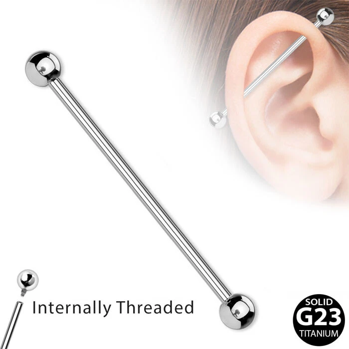 Internally threaded shop industrial barbell