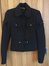 Balenciaga Runway 2005 Fall/winter Black Military Jacket - Size 36