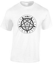 Image of PAGAN OCCULT SYMBOL MENS T SHIRT CELTIC VIKING DEVIL DEMON OUIJA THOR ODIN