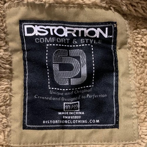 Distortion Boys Full Zip Cotton Hooded Utility Outdoor Jacket Size 10/20 - Picture 7 of 14