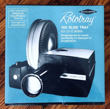 SAWYER'S ROTOTRAY  VINTAGE 100 SLIDE TRAY FOR 2" x 2" SLIDES  PHOTOGRAPHY  SEALED