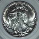 1943-P  50C WALKING LIBERTY HALF DOLLAR PCGS MS64 OGH