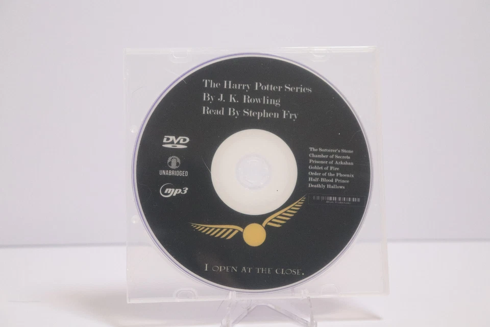 The Harry Potter Series Audiobooks – MP3 Files On 1 DVD – Read by Stephen Fry - Image 2 of 2