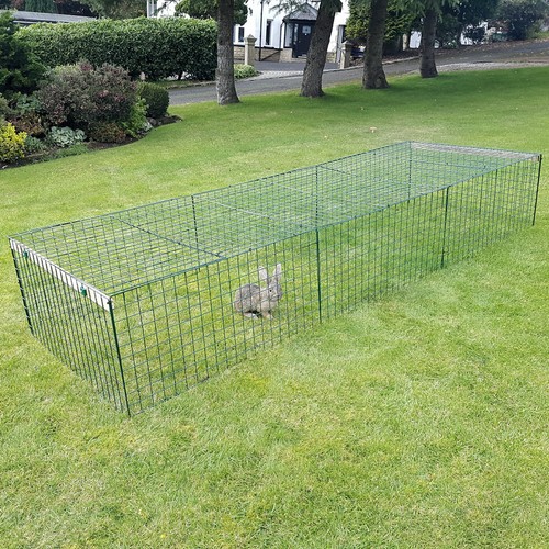 Rabbit Run Folding Guinea Pig Chicken Playpen Enclosure Optional Base Sun Cover - Picture 10 of 17