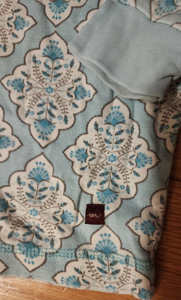 Lot of 2 Tea Collection 100% Cotton Pajama Tops 12y Super Soft & Fragrance Free - Image 4 of 4