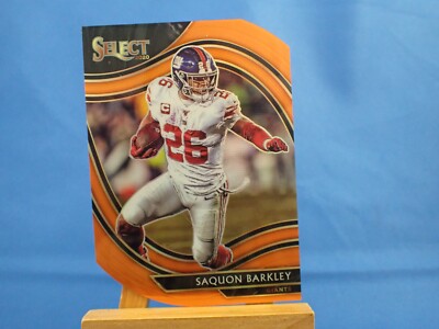 Saquon Barkley Select 2020 Field Level Orange Die Cut Prizm #316
