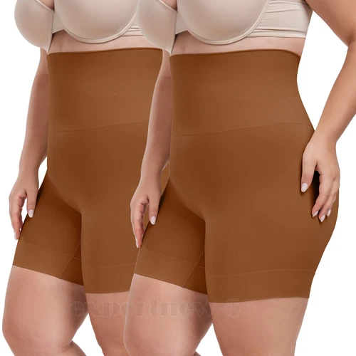 Plus Size Women Smoothing Shapewear Slip Short Tummy Control Slimmer Body Shaper - Picture 25 of 29