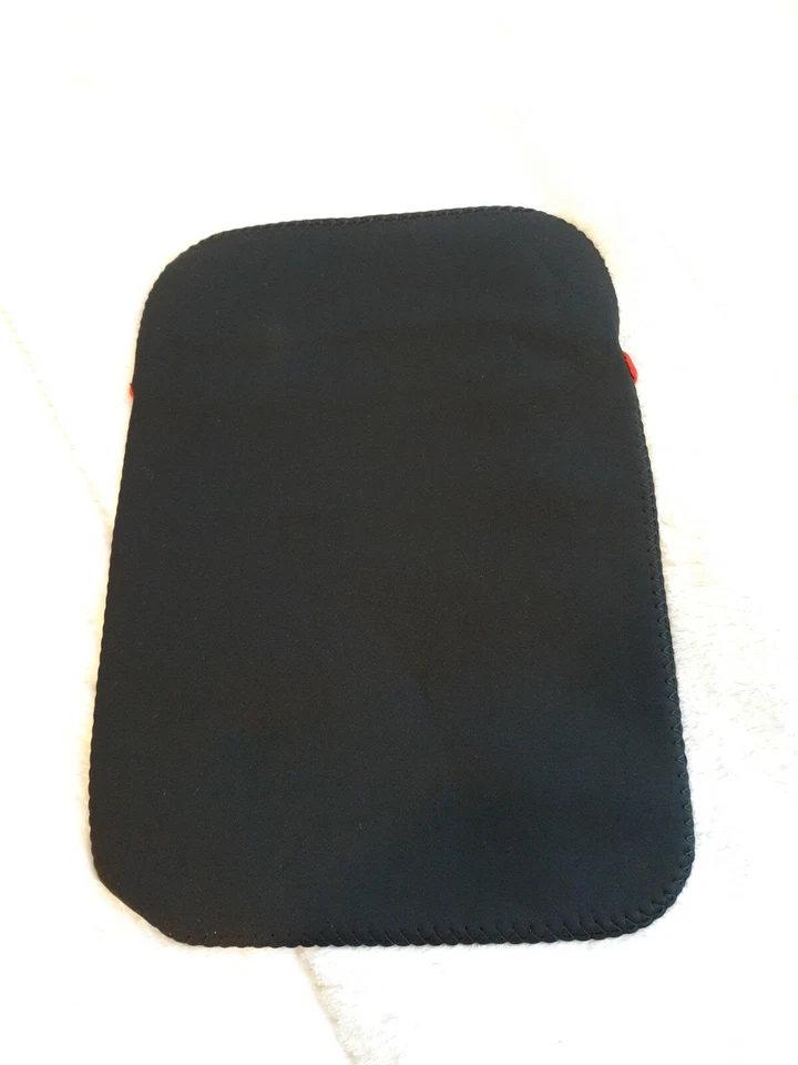 i Pad Kindle Nook Neoprene Case cover holder protector Black red trim US Seller - Image 4 of 4