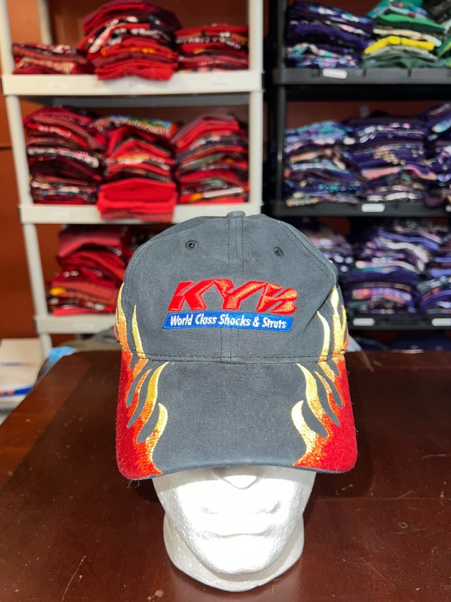 Vintage KYB Hat World Class Shocks And Struts Flames Flame Cap