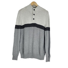 American Eagle Men s size Large SERIOUSLY SOFT 1/4 Button Knit Sweater Pullover