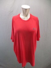 Under Armour HEAT GEAR Size L Mens Red Crew Neck Short Sleeve Athletic Top 197