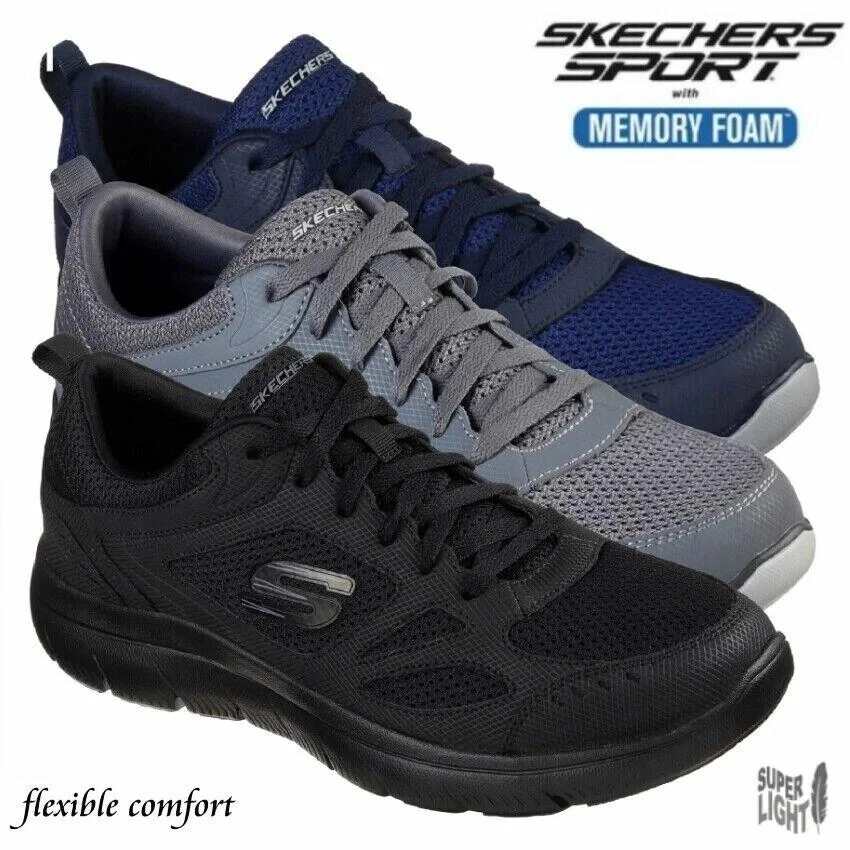 MENS SKECHERS TRAINERS CASUAL SPORTS MEMORY FOAM RUNNING GYM WALKING SHOES SIZE
Opens in a new windo