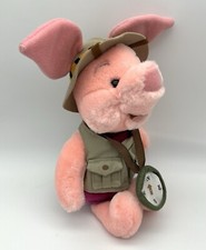 Walt Disney World Animal Kingdom Winnie the Pooh  Safari Piglet  Plush Toy