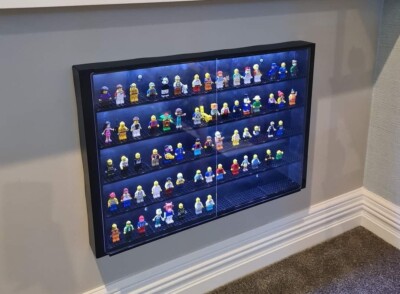 LED Display Case for Marvel LEGO Wall Mountable Miniature Models 