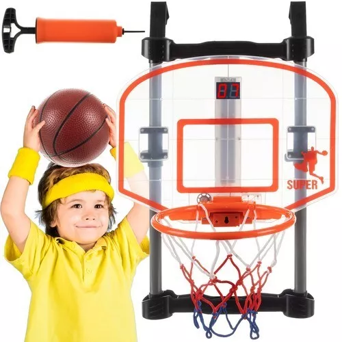 Panier Basket-Ball Enfants Panneau Pour Port Avec Score Électronique Et  Balle