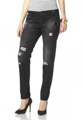 Women's Jeans Black 664484 Laura Scott Size 38 Denim Cotton Coinpocket