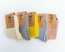 3 Pairs 100% Wool Cashmere socks Goat Warm Cosy soft and delicate size UK7 EU 40