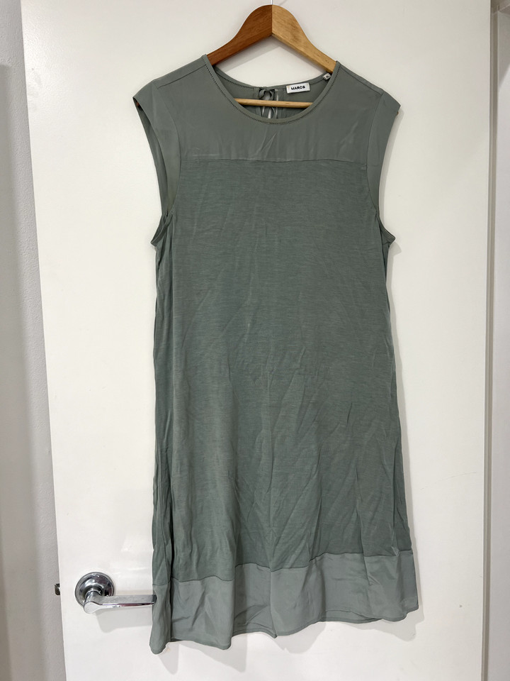Marcs Sleeveless Mini Shift Dress Sage Size XL
