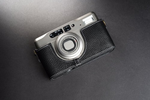 Genuine Real Leather Half Camera Case Bag Cover para Contax TVS ii Film Camera - Imagen 13 de 34