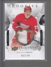 2015-16 Upper Deck Exquisite Rookie Patch R-DL Dylan Larkin 92/299