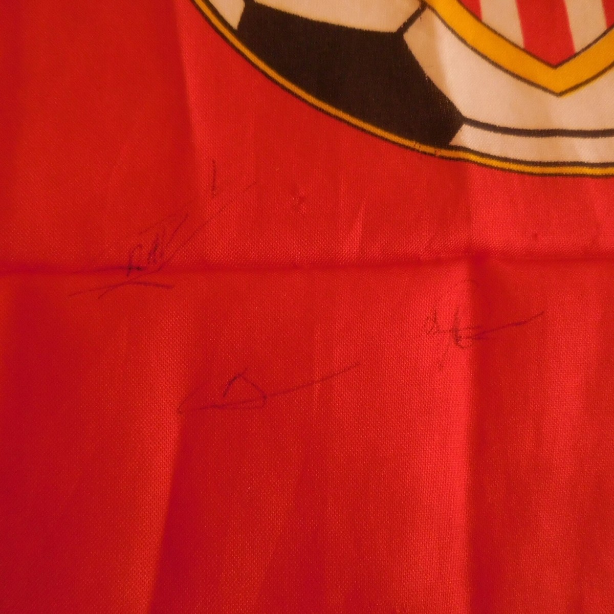Fanion AS Monaco 1960-1982 – Avec Signatures Autographes – Collector