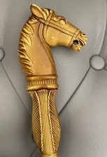 Vintage Wood,plastic Other Materials Horse Head Shoehorn 20.5 inches