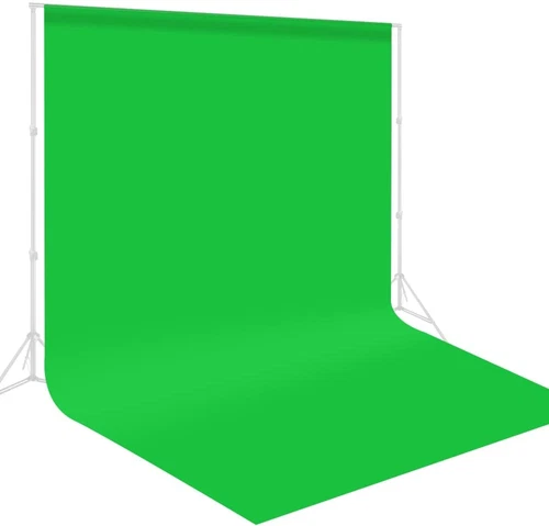 Green Screen Backdrop 10X20Ft for Photography, Chromakey Green Screen Green Musl