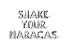 SHAKE YOUR MARACAS Letter Balloon Banner - DIY Cinco de Mayo Party Decorations
