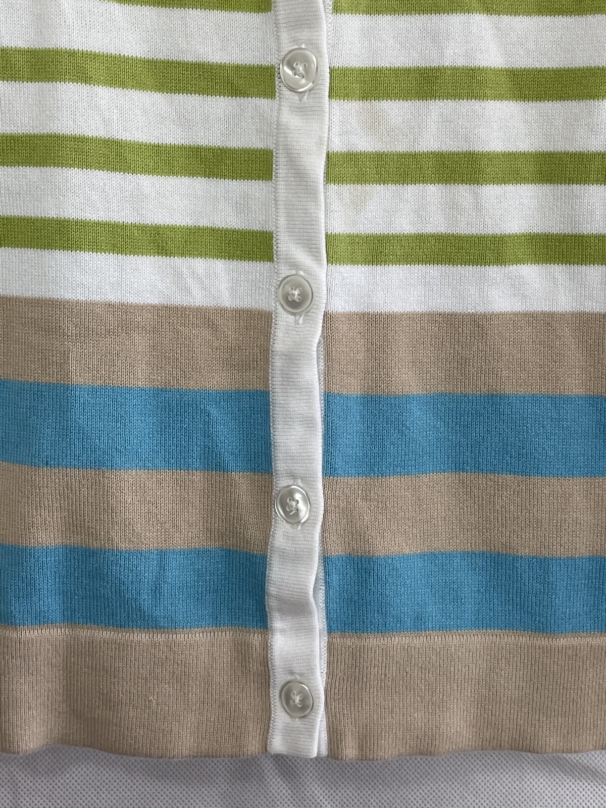 Pendleton Sweater Button Down Striped Womens Size… - image 5