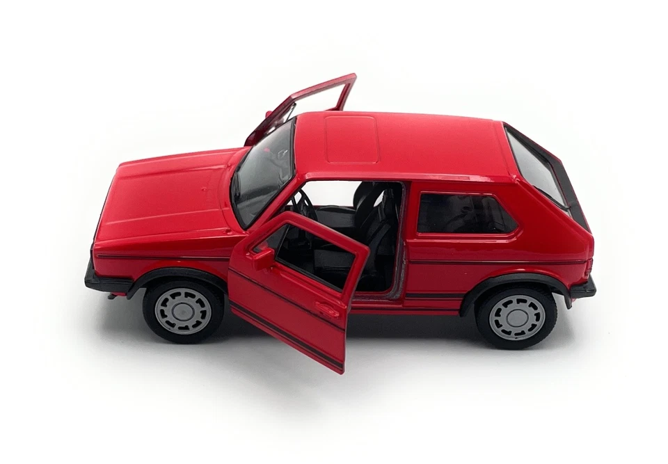 Coche De Modelo VW Golf 1 L GTI 1:34-39 Rojo Miniatura Vehículo - Imagen 2 de 4