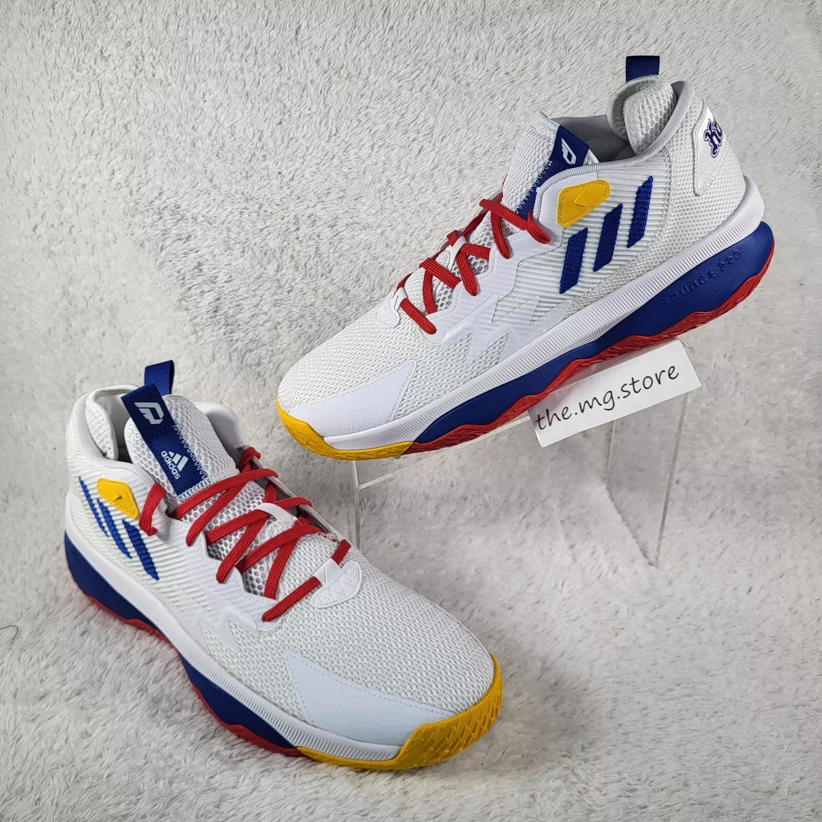 Adidas Dame 8 Damian Lillard KANSAS City KU GZ9709 White Blue Men Size 11 NWOB