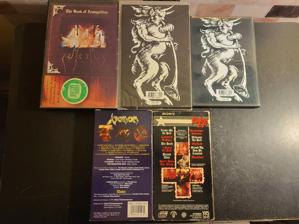 Venom 4 Lot Rare Vhs Collection Venom Live The 2nd Coming Promo 82 Live Ep+ - Image 2 of 4