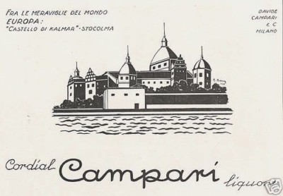 ADVERTISEMENT 1929 CAMPARI CORDIAL BAR CASTLE KALMAR STOCKHOLM STOKHOLM SWEDEN