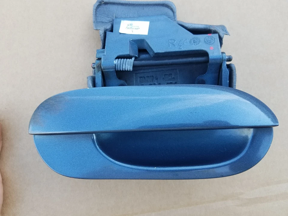 1995 TO 2001 BMW E38 740iL 740i 750i DRIVER PASSENGER BLUE EXTERIOR DOOR HANDLE - Image 4 of 4