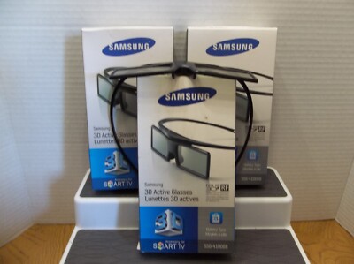 4 Pair Samsung Active 3D Glasses -  SSG4100GB (3 sealed NIB) & 1x SSG3500CR Open