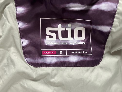 Stio Skycrest Snap Shirt Jacket Huckleberry Jam Shibori Dye Dots Womens S - Picture 12 of 13
