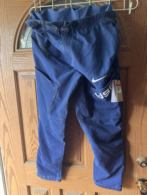 Nike ACG Blue Jogger Pants L Nylon Belted Drawstring Tapered DH1599-469