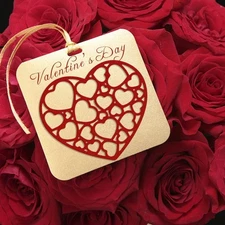 Love Shape Valentines Metal Cutting Dies Stencil Template Molds, Embossing To...