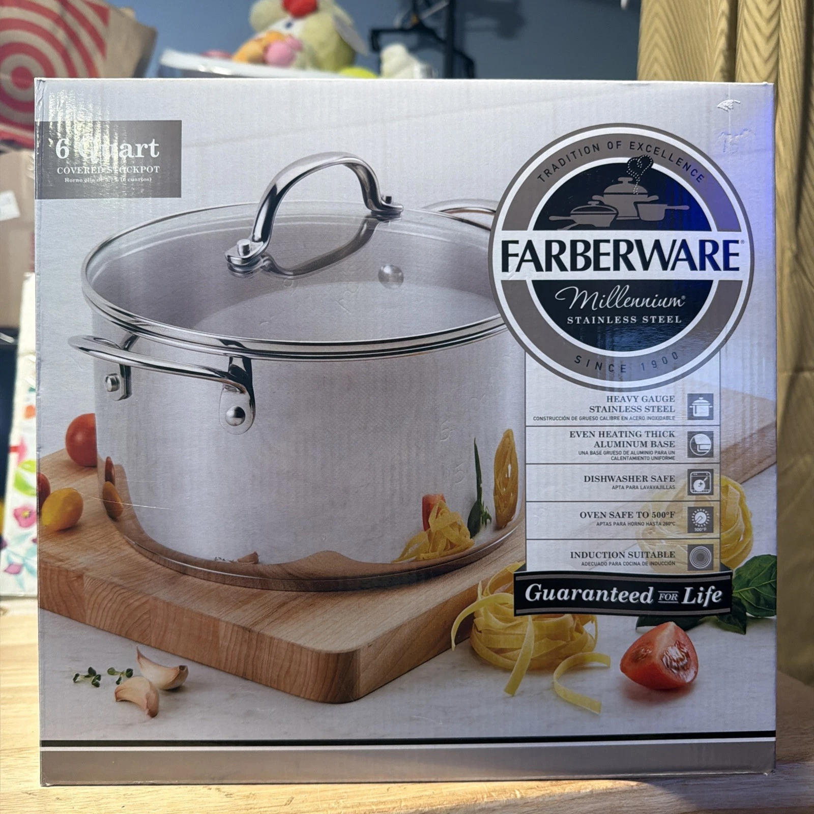 Farberware Millennium 18/10 Stainless steel 6 QT / 5.7 L Stockpot w/Lid