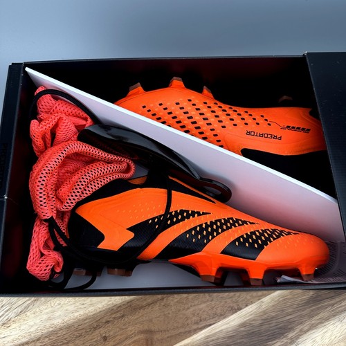 Adidas Predator Accuracy+ FG Men's Size 7 Orange Black Soccer Cleats GW4560 New - Picture 8 of 9